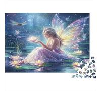 Fée de lys d'eauPuzzles 1000 Pièces en Carton pour Amateurs De Puzzles Relaxation Mentale Amusement par Temps De Pluie 38x26cm/1000pcs