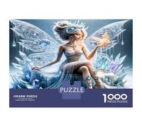 Fée des Glaces Aile de Cristal 1000 Pièces Pack Puzzle Enchantement givré Puzzle Carton Extra-épais - Favori Collectionneurs, Détente Mentale, Pause Bureau, Cadeaux Fête 38x26cm/pcs