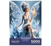 Fée des Glaces Aile de Cristal 1000 Pièces Puzzle Premium Enchantement givré Puzzle Classique Carton Haut De Gamme - Anti-Stress, Déco Murale, Cadeau Femmes, Hommes, Seniors 38x26cm/pcs