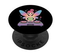 Fée Dj Musique Enchantée Pour Rêveries PopSockets PopGrip Adhésif