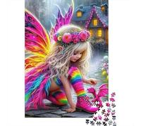 fée Dragon 1000 Pièces Puzzle pour Adultes Jeu Stimulant Divertissement Apaisant Entraîner La Mémoire du Cerveau pour Décorations Familiales 300pcs (40x28cm)