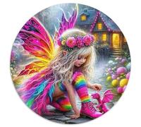 fée Dragon 1000 Pièces Puzzle pour Adultes Jeux Éduchatifs Divertissement Apaisant Entraîner La Mémoire du Cerveau Cadeaux pour Adultes 1000pcs (67.5x67.5cm)