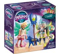Fée du cristal et de la lune avec des animaux mystérieux