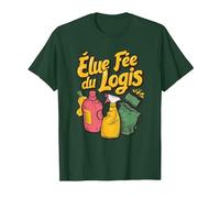 Fée du logis ménage idée Agent de Nettoyage Accessoire déco T-Shirt, Homme, Vert Forêt, XXL