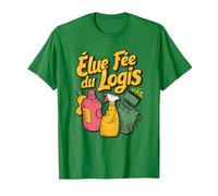 Fée du logis ménage idée Agent de Nettoyage Accessoire déco T-Shirt, Homme, Vert Kelly, L