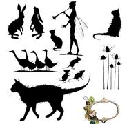 Fée efface les timbres - Tampons en silicone - Tampons transparents sur le thème du voyage, de cartes de vacances, des accessoires de scrapbooking, des joints de de rue transparents