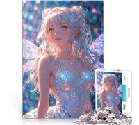 Fée en Robe Scintillante Puzzles de 1000 pièces pour Adultes Réduction du Stress intéressante Jeu de défi Unique 38x26cm