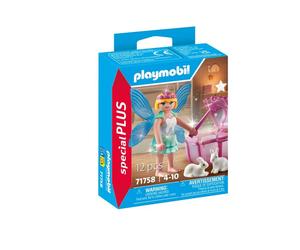 Fée Enchantée avec Coffre à Dents de Lait et Lapins Amusants