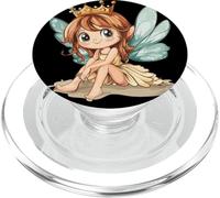 Fée enchanteresse avec ailes lumineuses et fantaisie PopSockets PopGrip pour MagSafe