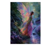 Fée Forêt Cascade Puzzle, 1000 Pcs pour Adultes Haute Qualité | 38x26cm Fans De Puzzle, Cadeau D'anniversaire, Carton, Pensée Logique, Finition Surface Lisse