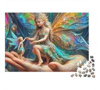 fée in Palm 1000 Pièces Puzzle pour Adultes Jeux De Défi Familial Puzzle Anti-Stress Cultiver l'esprit D'équipe pour Hommes, Femmes, Seniors 300pcs (40x28cm)