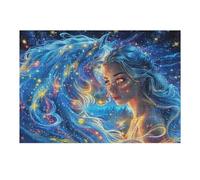 Fée Licorne 300 Pieces Casse-tête Adolescent en Carton Épais Haute Densité Difficulté Moyenne Activité ÉduChative Passe-Temps Cadeau Noël Pas Cher 300 PCS/40x28cm