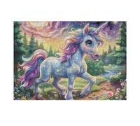Fée Licorne 300 Pièces Puzzle Adulte en Carton sans Déformation Très Difficile Anti-Stress Jeu De Société Idée Cadeau Anniversaire Rapport Premium 300 PCS/40x28cm