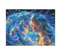 Fée Licorne 500 Pièces Puzzle Adolescent en Carton Anti-Déchirure Difficulté Moyenne Activité ÉduChative Passe-Temps Petit Prix Pas Cher Premium 500 PCS/52×38cm