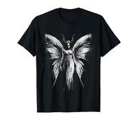 Fée Noire Ailes de Papillon Gothique Fantaisie Gothique sorcière T-Shirt