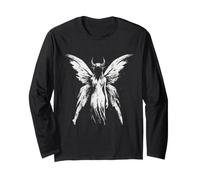 Fée Noire Papillon Gothique Fantaisie Gothique sorcière Halloween Manche Longue