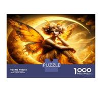 Fée Or Orbe Aile 1000 Pièces Puzzle Adultes Charme céleste Lumineux Coffret Puzzle Carton Solide - Ultra Dur Couples, Top Noté, Activité Parfaite À La Maison pour Tous 70x50cm/1000pcs