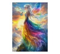 Fée Papillon Coucher Puzzle, 1000 Pcs Jeu Intérieur Adulte | 38x26cm Carton, Exercice Mental, Ajustement Précis, Amateurs D'art, Réduction Du Stress