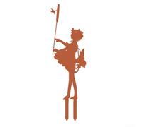 Fée papillon en fer pour décoration de jardin et pelouse avec design complexe, convient pour l'intérieur et l'extérieur, ajoute du charme à n'importe quel espace (F)