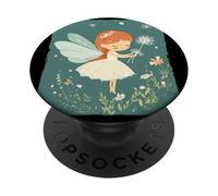 Fée spirituelle avec pissenlit pour un charme charmant PopSockets PopGrip Adhésif
