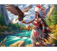 Fée Style Indien 1000 Pièces Puzzle Collectionneur en Carton Rigide sans Déformation Colorful Fantasy Faune Sauvage Très Difficile Motif Complexe Décoration Murale Qualité Premium 1000 PCS/75x50cm
