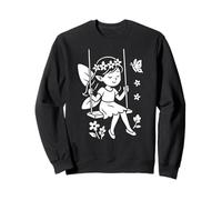 Fée sur Une balançoire Florale Sweatshirt