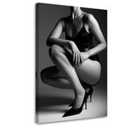 Feeby, Image sur Toile, Nu féminin en noir et blanc, 60x90