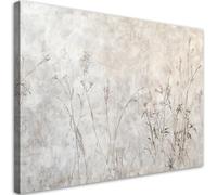 Feeby Impression sur toile 120x80 cm decoration chambre - tableau decoration murale - Plantes Grises Dans Le Brouillard - decoration maison Tableau Moderne toile peinture - ART - poster mural