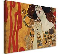 Feeby Impression sur toile Femme Gustav Klimt 120x80 cm 1 pièce Tableaux Tableau Déco Mural Image Photo Murale Artistique Photographie Design Salon Bureau Couloir Hôtel Spa Abstrait Art Nouveau or