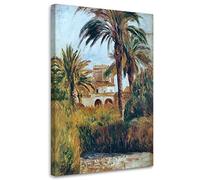 Feeby Impression sur Toile Intissee 40x60 cm Le jardin d'essai à Alger - A. Renoir 1 pièces Tableaux Image Photo Décoration Murale Artistique Photographie Design Salon LA COPIE multicolore