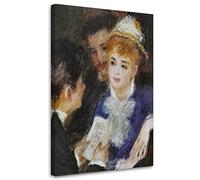 Feeby Impression sur Toile Intissee 60x90 cm La Lecture du rôle - A. Renoir 1 pièces Tableaux Image Photo Décoration Murale Artistique Photographie Design Salon LA COPIE multicolore