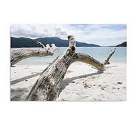 Feeby Impression Sur Toile Plage Mer 120x80 cm Tableaux Tableau Mural Image Moderne Photo Décoration Murale Artistique Photographie Design Chambre Salon Cuisine Blanc Bleu