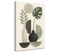 Feeby - Impression sur Toile - Tableau Decoration Murale - Botanique Nature Géométrie - 40x60 1partie - Salon Peinture Tableaux - Moderne Reproductions Tableaux - Décoration Chambre