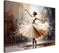 Feeby - Impression sur Toile - Tableau Decoration Murale - Danseuse classique - 90x60 1partie - Salon Peinture Tableaux - Moderne Reproductions Tableaux - Décoration Chambre