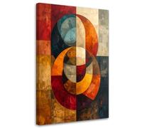 Feeby - Impression sur Toile - Tableaux Decoratifs Muraux - Art abstrait géométrique - 30x45 1partie - Décoration pour le Salon et la Chambre - Tableau toile Intissé pour le mur