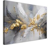 Feeby Impression sur toile - Texture or glamour - decoration chambre - 120x80 cm - decoration murale - decoration maison - Moderne - ART - poster mural