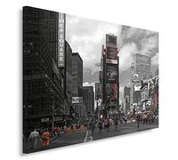 Feeby Impression Sur Toile Ville New York XXL 120x80 cm Tableaux Tableau Mural Image Moderne Photo Artistique Photographie Design Chambre Salon Cuisine Rue Grattes Ciels One Colour Noir Et Blanc