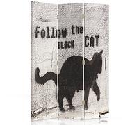 Feeby Paravent Chat 3 Panneaux 110x150 cm Une Seule Côté Cloison de séparation Écran Pliant Foto Paravent Interieur Décoratif Mur Espagnol Impression sur Toile Chambre d'enfant Salon Bureau