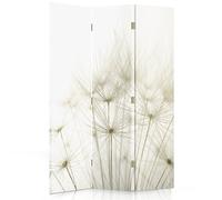 Feeby Paravent Nature 3 Panneaux 110x150 cm Deux Côtés Cloison de séparation Écran Pliant Foto Paravent Interieur Décoratif Mur Espagnol Impression sur Toile Chambre d'enfant Salon Bureau Blanc