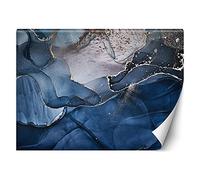 Feeby Photo Murale Intisse Minéral Texture Marbre 200x140 cm bleu Colle Inclus Salon Chambre A Enfant Coucherr Bureau Salle Cuisine Pierre Sectional Abstrait