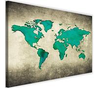 Feeby Photo sur Toile XXL Abstraction Art Image Déco Monde Artistique vert 115x70 cm