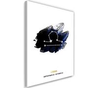 Feeby Photo sur Toile XXL Balance Art Image Déco Signe du zodiaque Libra bleu 70x115 cm