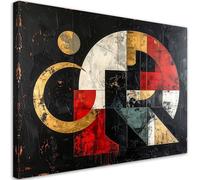 Feeby - Tableau sur Toile - Decoration Murale Peinture - Abstraction géométrique - 60x40 1partie - Tableaux chambre à coucher - Decoration Chambre - Impression sur Toile