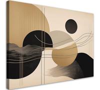 Feeby - Tableau sur Toile - Decoration Murale Peinture - Abstraction géométrique Glamour - 45x30 1partie - Chambre Toiles Intissé - Tableaux chambre à coucher - Decoration Chambre