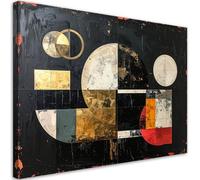 Feeby - Tableau sur Toile - Decoration Murale Peinture - Formes d'abstraction géométrique - 120x80 1partie - Tableaux chambre à coucher - Decoration Chambre - Impression sur Toile