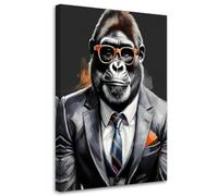 Feeby - Tableaux - Deco Tableau Murale - Animaux gorilles Pop Art - 40x60 1partie - Pour la Chambre et le Salon - Pour Chaque Pièce de Votre Appartement - Toiles pour le bureau