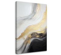 Feeby - Tableaux Murals Pour Le Salon, 80x120 cm, Abstraction Toiles, Images Pour La Chambre À Coucher, Effet Peinture Réelle, Décoration Murale Moderne, Peintures - Comment Peindre Boho beige