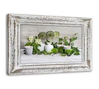 Feeby Toile Peinture Nature Morte 90x60 cm 1 Pièce Art Moderne Impression Photo Décoration Murale Salon Chambre Cuisine Bureau Couloir Illusion Cadre Shabby Chic Vert