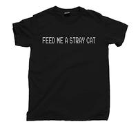 Feed Me A Stray Cat T T-Shirts à Manches Courtes Return Some Videotapes American Psycho Dorsia Tee863(Large)