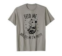 Feed Me and Tell Me I’m Pretty Possum Funny Animal Saying T-Shirt